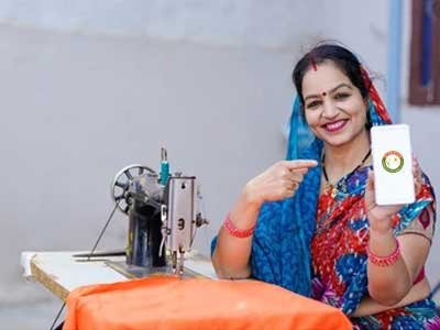 Woman entrepreneur managing small business with microloans in Uttarakhand